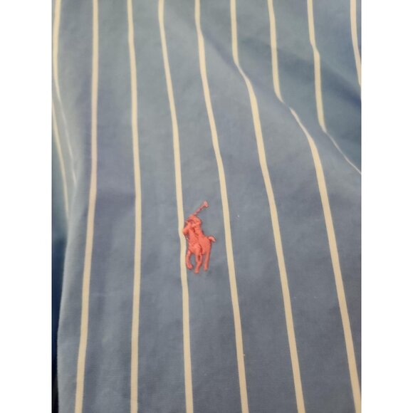 Mens Ralph Lauren Blue Label Striped Dress Shirt Size XL - Picture 5 of 7